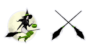 Bad Witch Sticker Pack