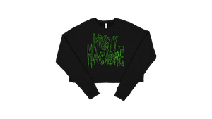 Misty Macabre Crop Crewneck Sweatshirt