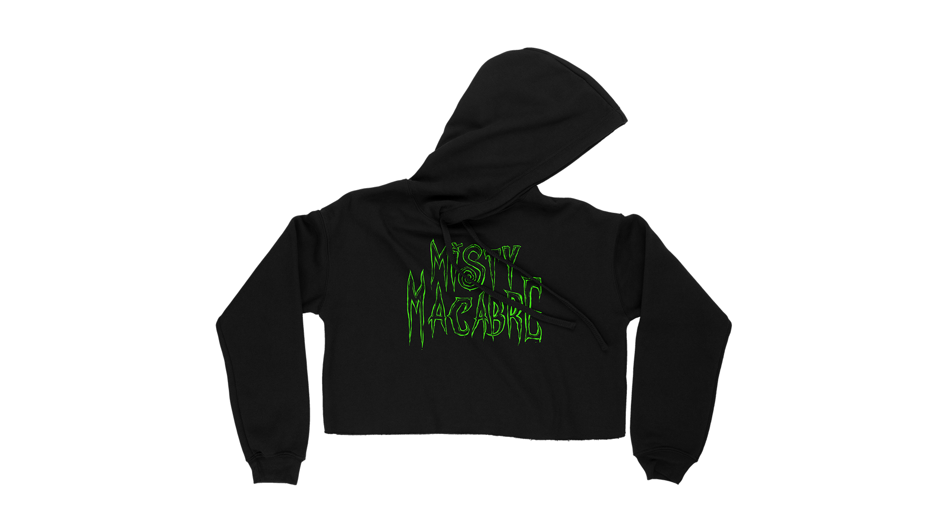 Misty Macabre Crop Hoodie