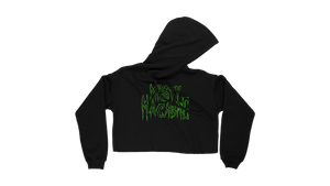 Misty Macabre Crop Hoodie