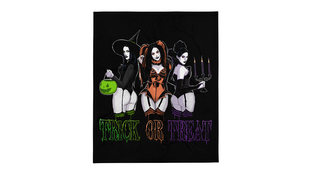 Trick or Treat Throw Blanket
