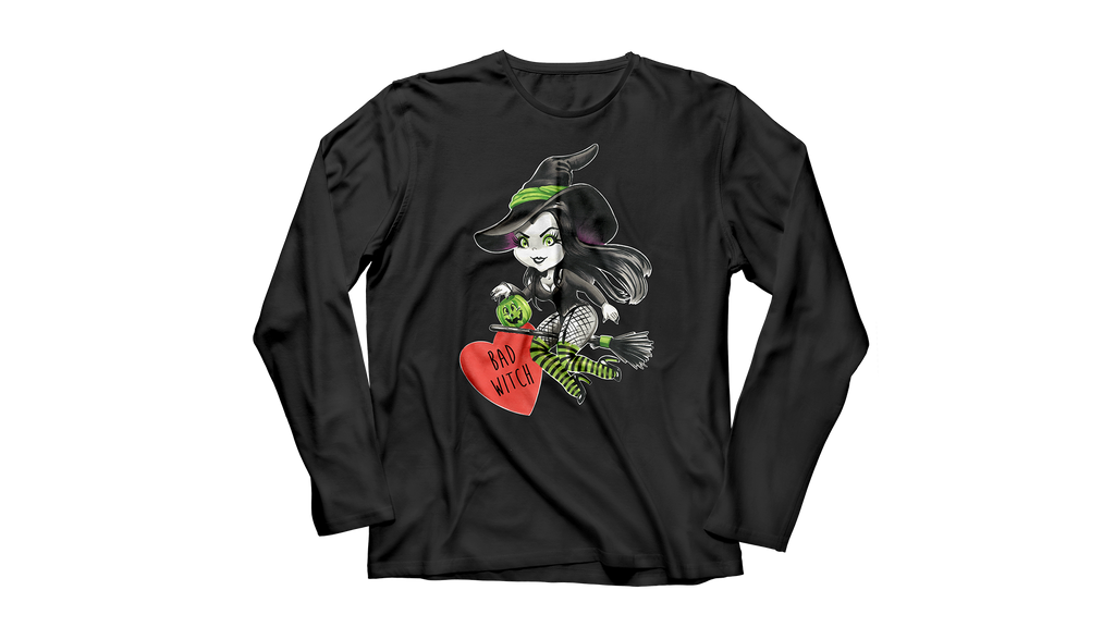 Bad Witch Valentine Long Sleeve T-Shirt